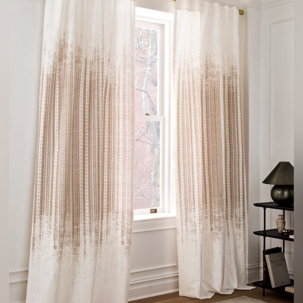WEST ELM Echo Print Curtain (Set of 2)